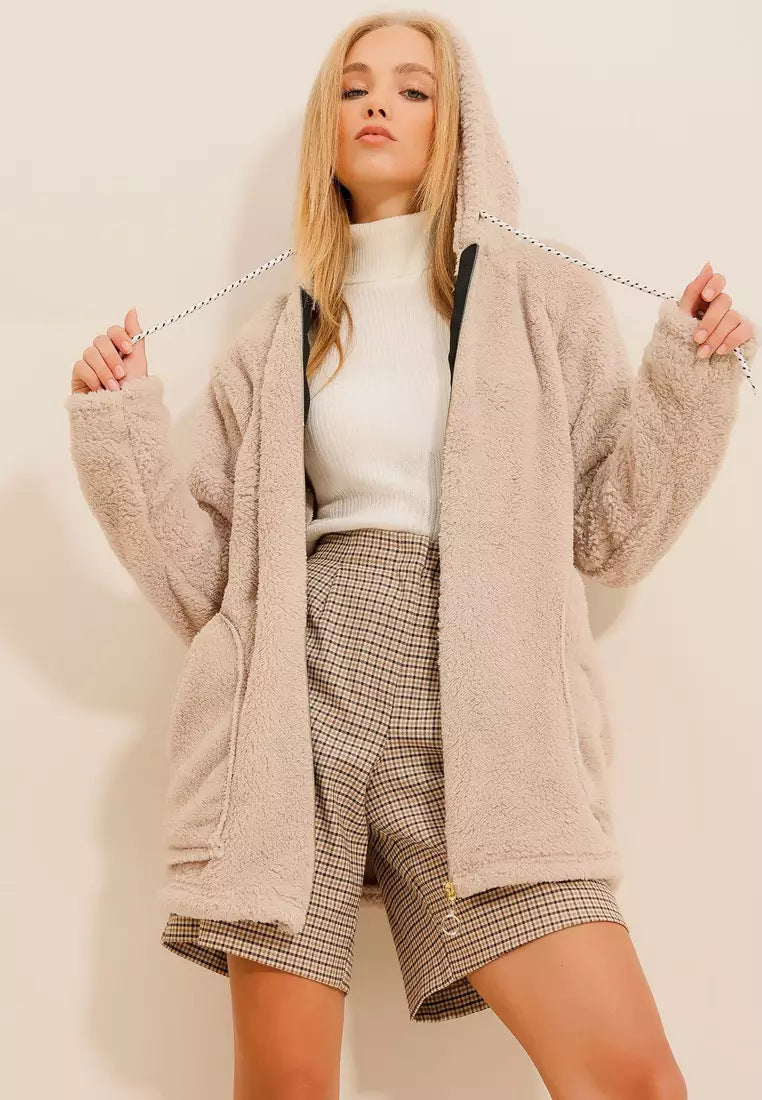 Plüsch Jacke