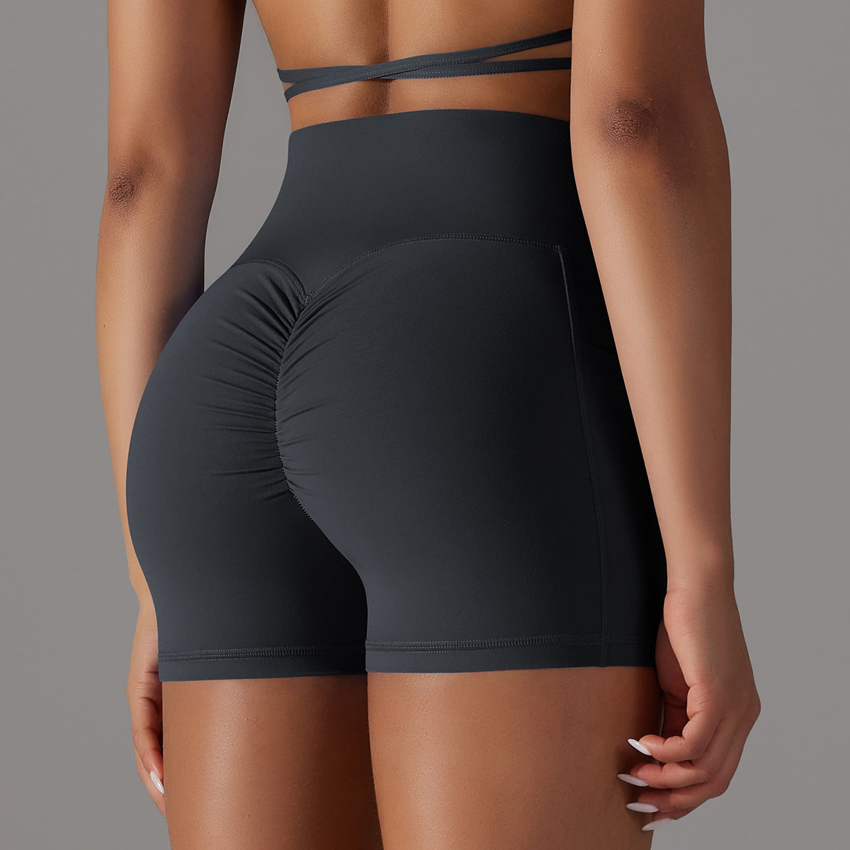 "YOGA" Gym Shorts