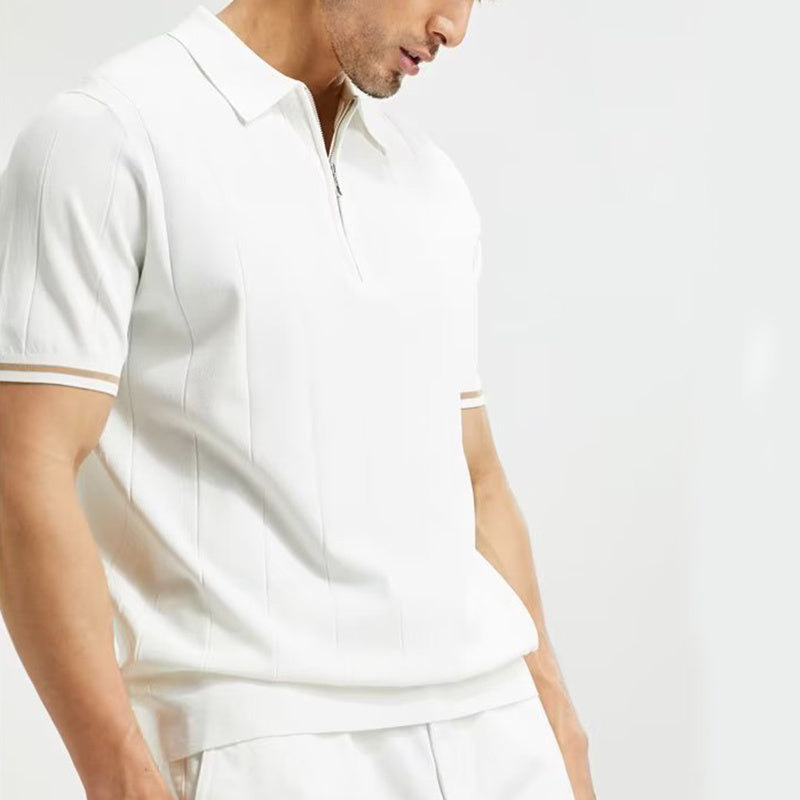 Zipper Polo Shirt
