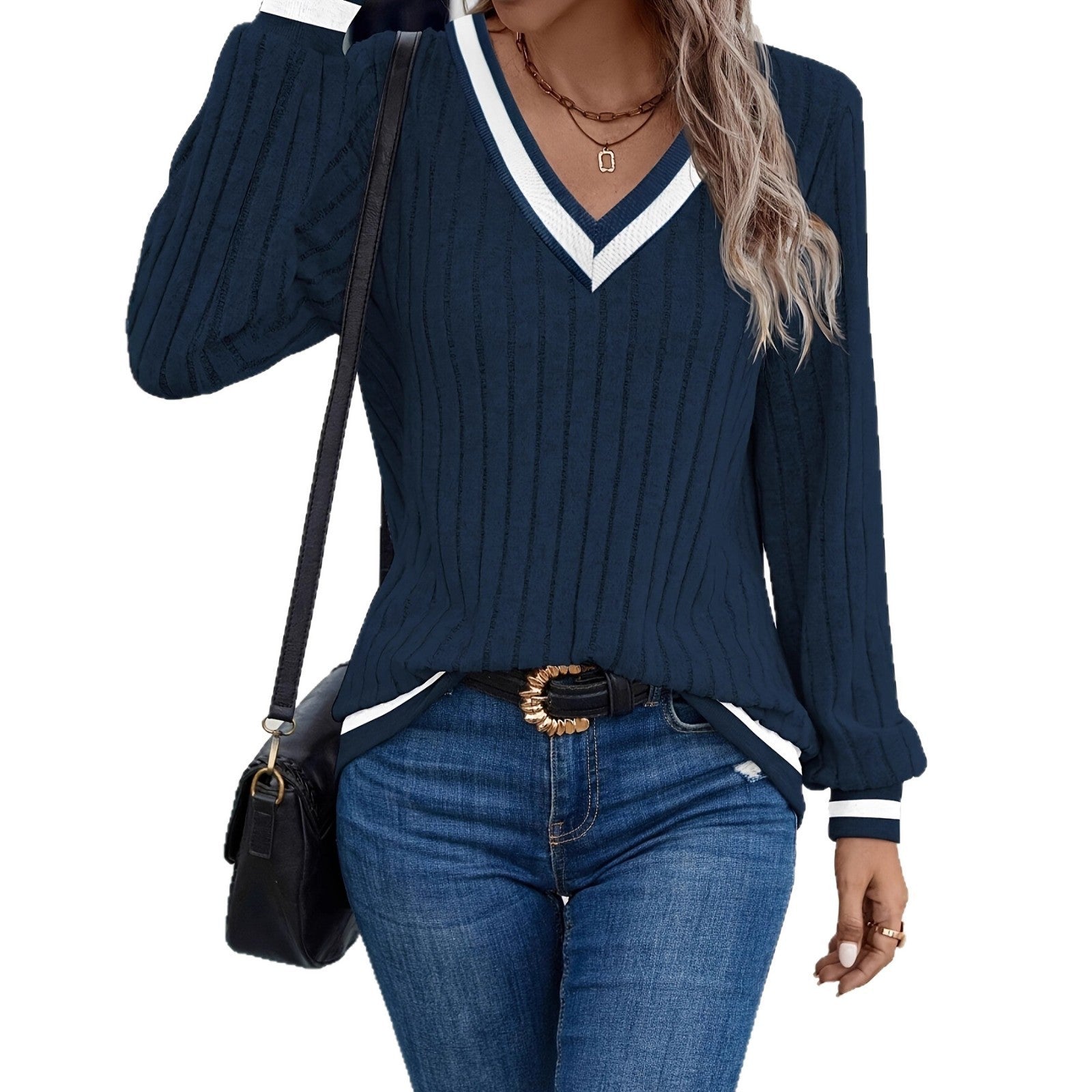 "V" Neck Blouse