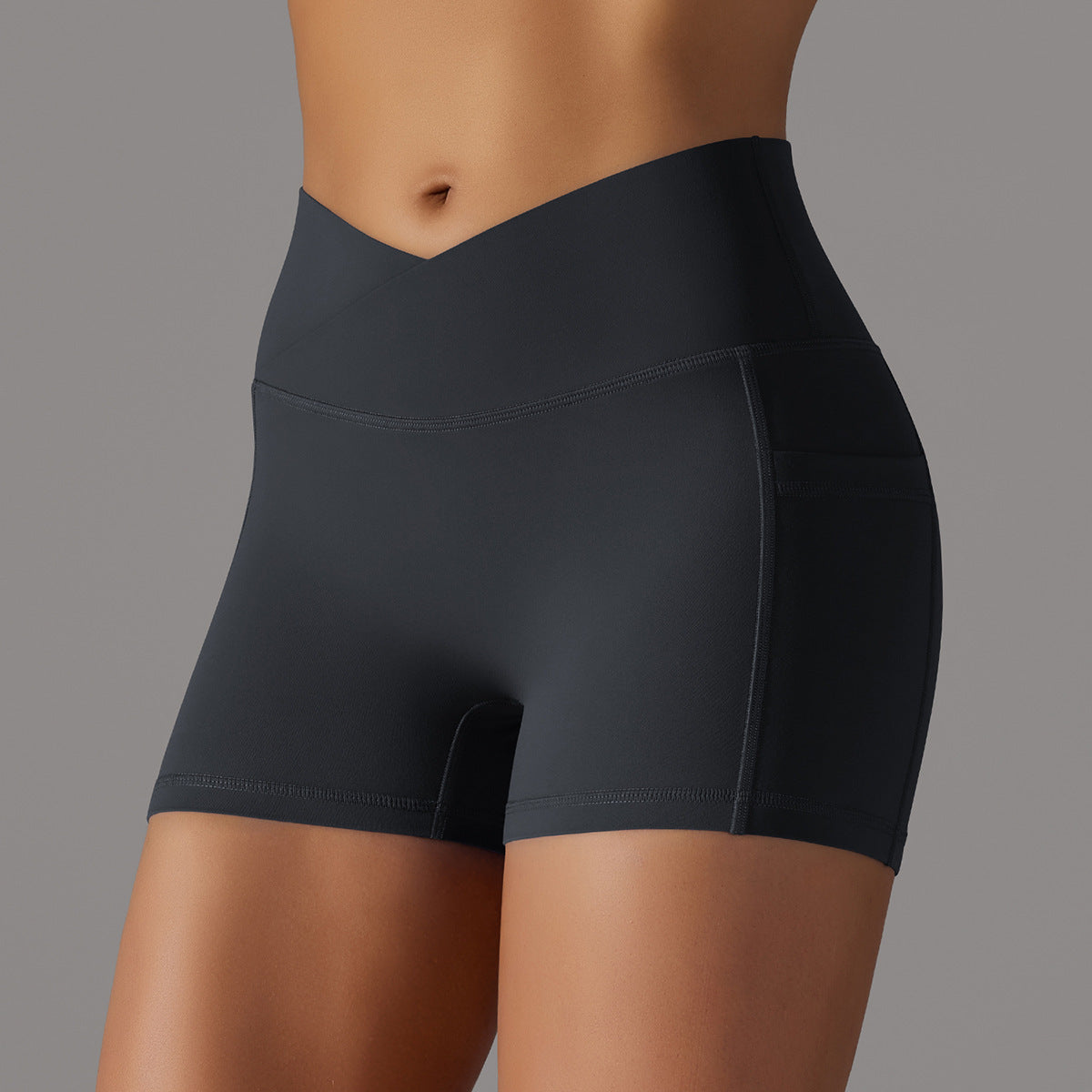 "YOGA" Gym Shorts