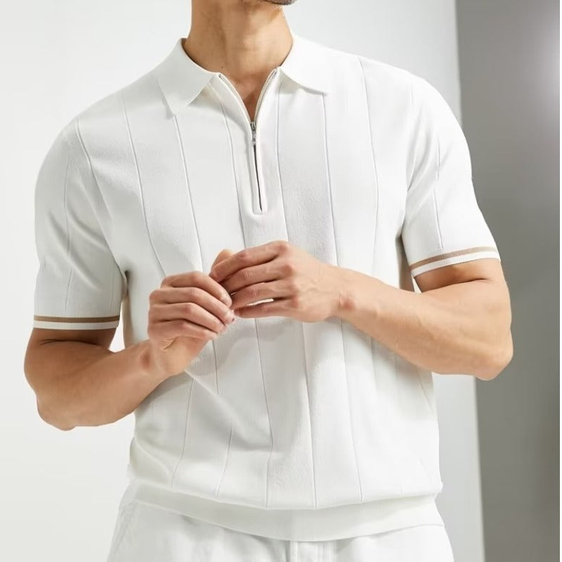 Zipper Polo Shirt