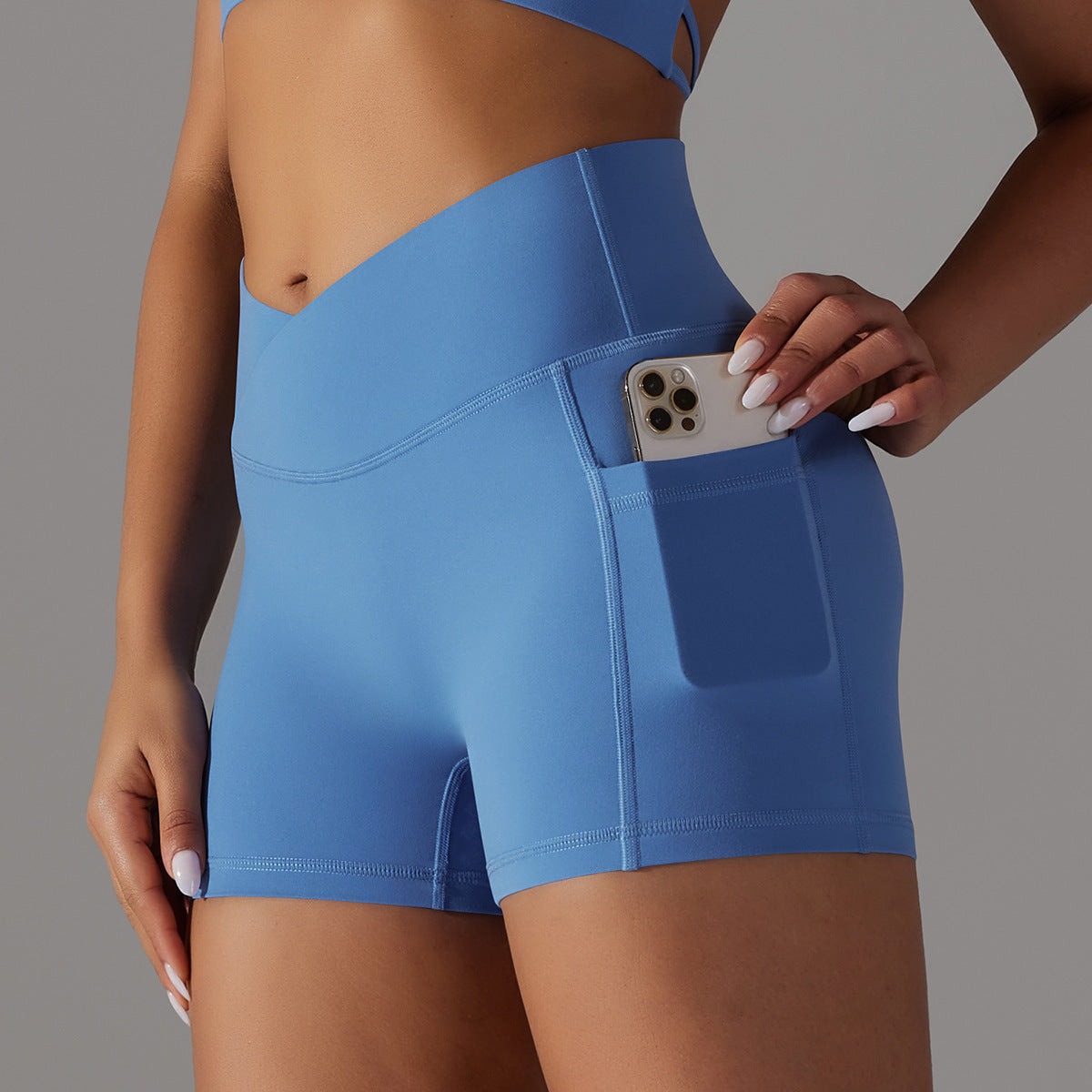 "YOGA" Gym Shorts